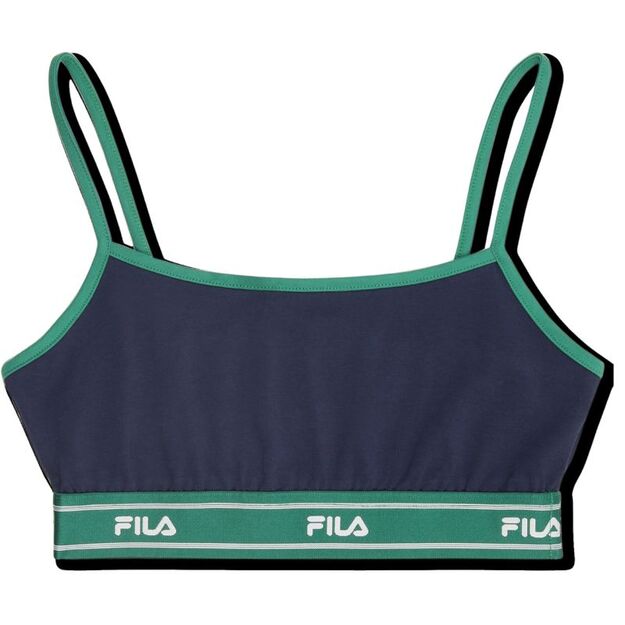 Fila Candelo Sports Bra Navy Blue and Green FAW1203 50004