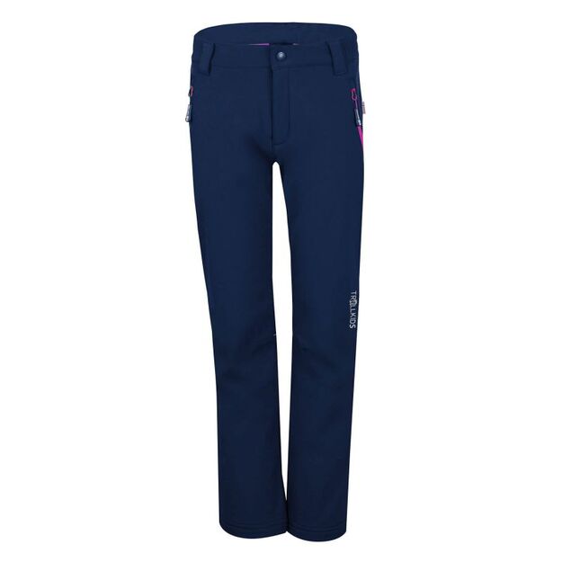 Trollkids Kids Fjell Softshell Pant for girls/boys, navy blue (117-114)