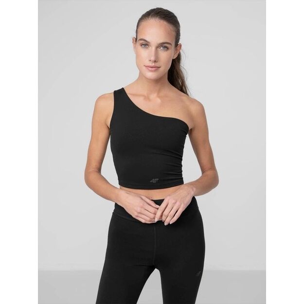 Women\ s One-Shoulder Yoga Crop Top 4F H4Z22-TSD033