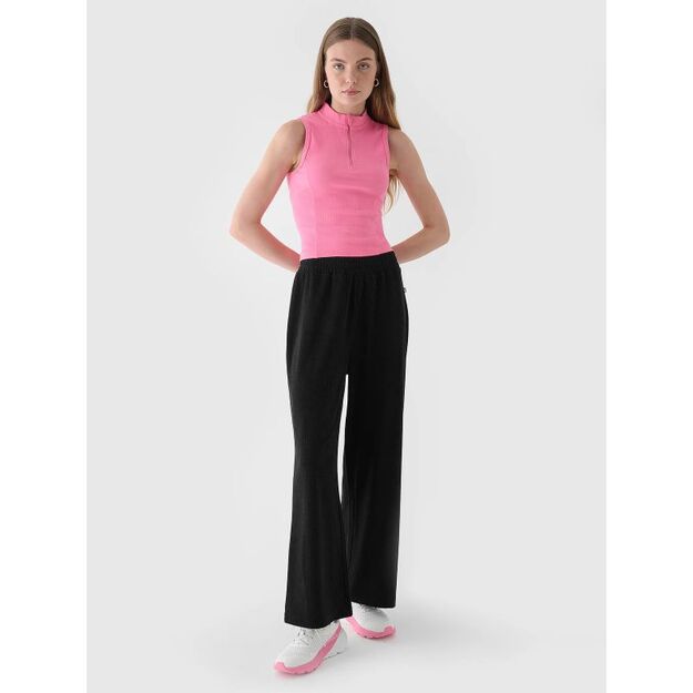 Women\ s 4F 4FRAW24TTROF1352-20S Velour Wide Leg Sweatpants