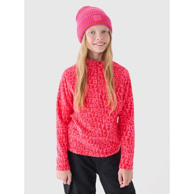 Girls\  fleece thermal underwear (top) 4F Junior 4FJWAW24UFLEF051-62A