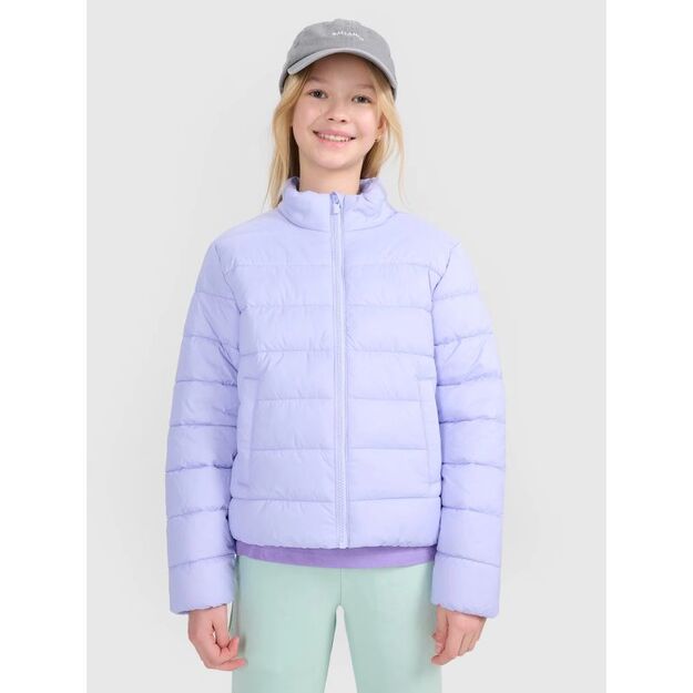 Girls\  down jacket with synthetic filling 4F 4FJWSS25TDJAF515-52S