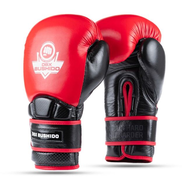 Warrior RED Genuine Leather Boxing Gloves