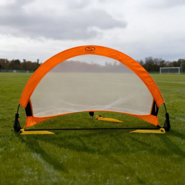 Pop-up soccer training goal - orange (S) 76x45x45 cm