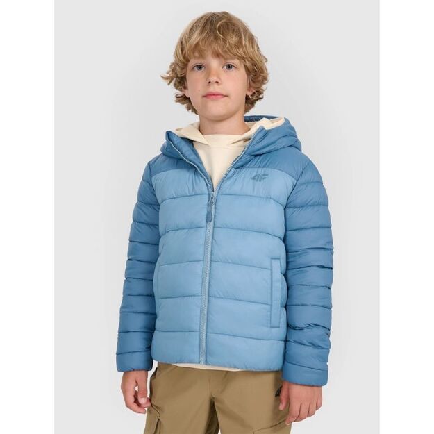 Boy\ s down jacket with synthetic filling 4F 4FJRAW25TDJAM0770-32S