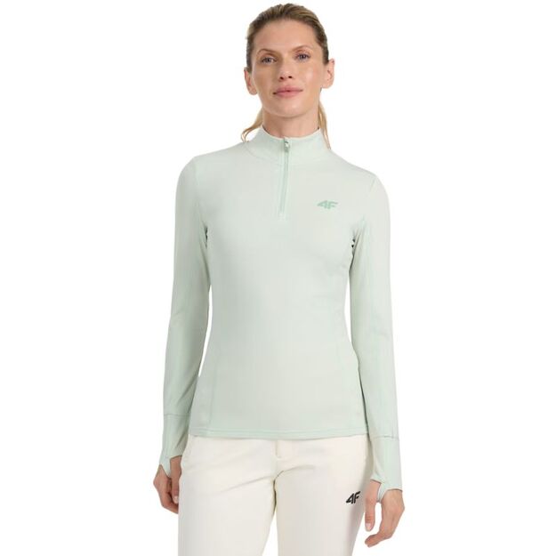 Women\ s thermal sweatshirt 4F F098 mint 4FWAW25UBRUF098 47S