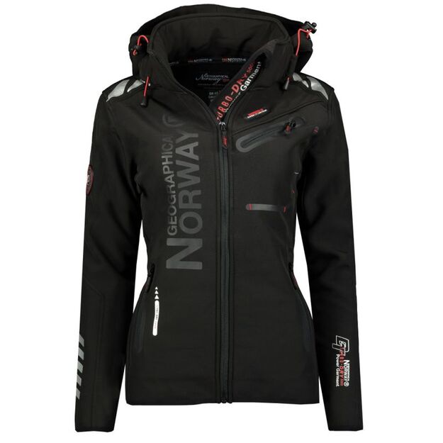 Lady Softshell Geographical Norway REINE BLACK-BLACK LADY 2601 DBC Black / Black (WW7043F/GN Black / Black)/wu8088