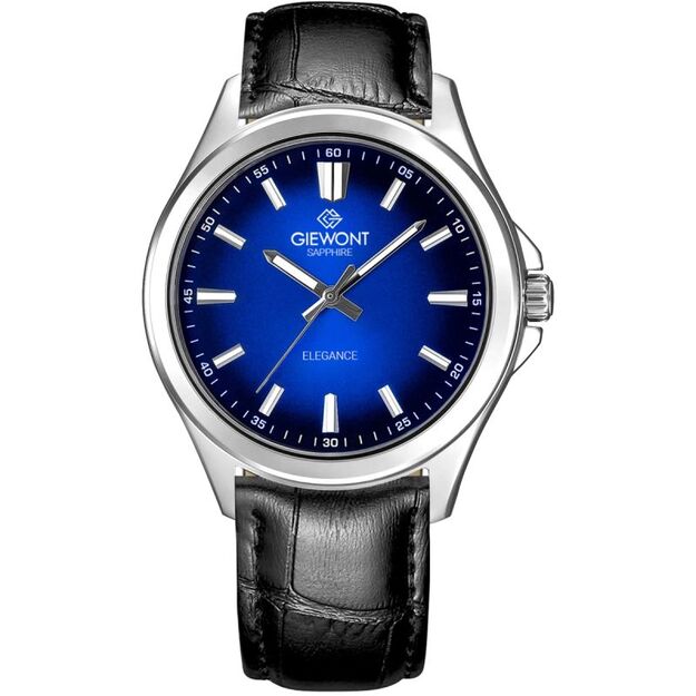 Giewont Elegance Sapphire Men\ s Watch Black and Blue GW5160-A6