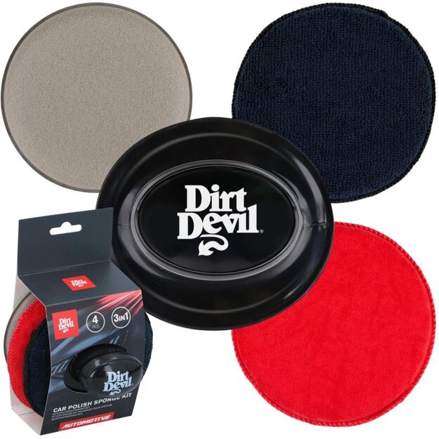 POLISHING SPONGE SET 3 PCS 12.5 CM DIRT DEVIL