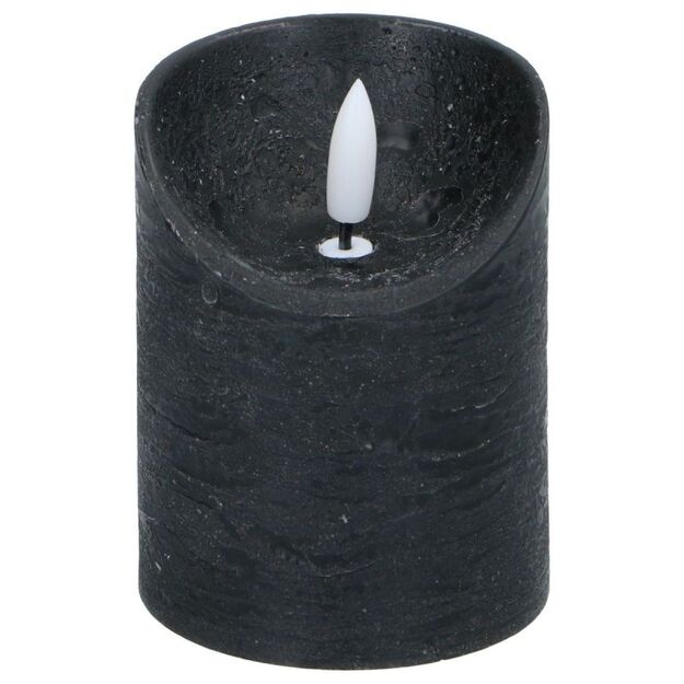 DECORATIVE CANDLE 70x90MM LED WAX BLACK