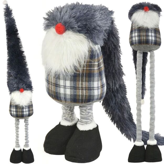 DECORATIVE GNOME ON TELESCOPES 38-88CM GRAY