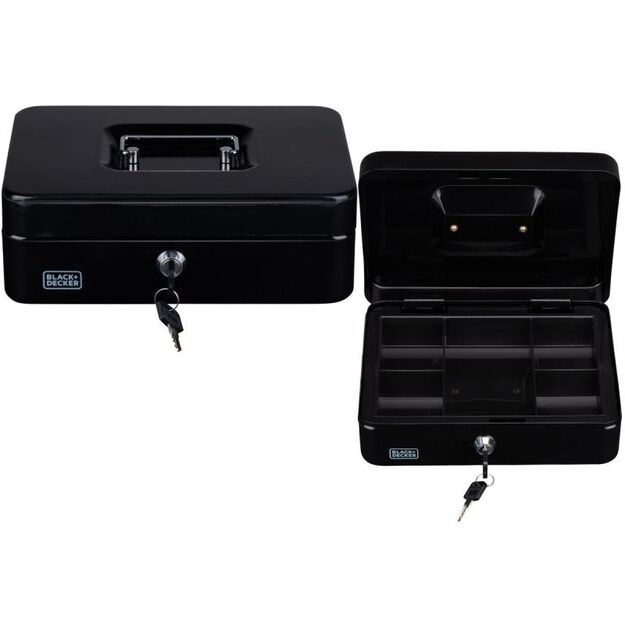 METAL CASE FOR MONEY AND DOCUMENTS 25x8.5x18CM BLACK + DECKER