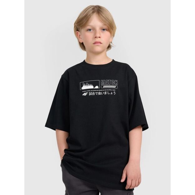 Boy\ s oversize T-shirt with print 4F 4FJRAW25TTSHM3065-20S