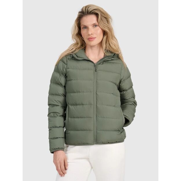 Women\ s down jacket with natural filling 4F 4FRAW25TDJAF0800-43S