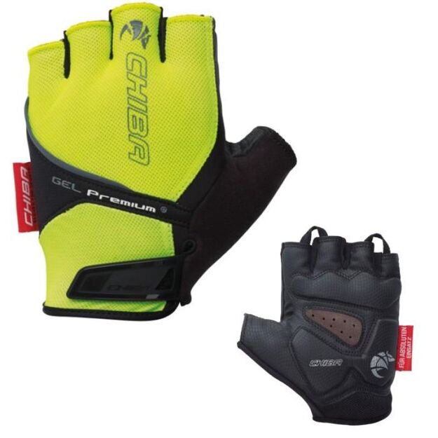 CHIBA Gel Premium S gloves neon yellow