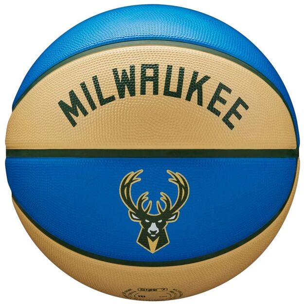 Wilson NBA Team City Edition Milwaukee Bucks Ball WZ4016517ID Basketball