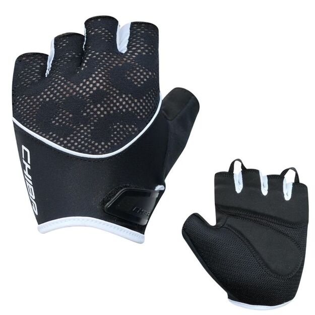 CHIBA LADY GEL gloves Black and white XS