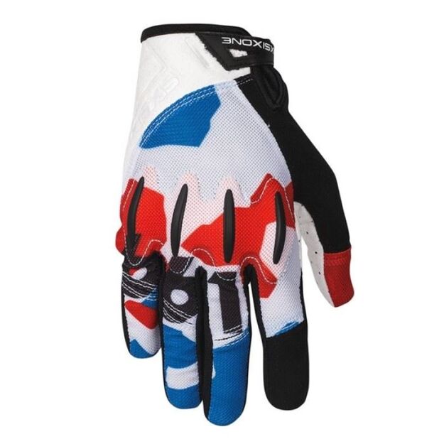 661 EVO II Gloves White Red Blue L