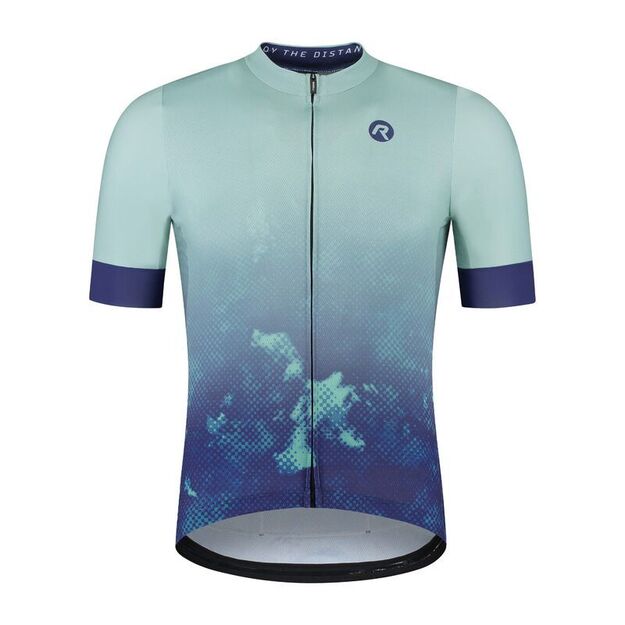 Rogelli NEBULA T-shirt, blue and mint, 3XL