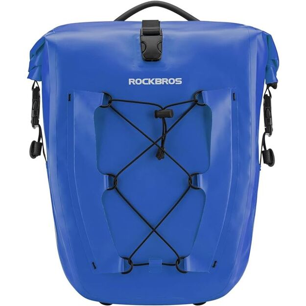 Rockbros waterproof bike bag blue