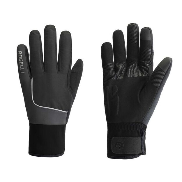 Rogelli winter gloves ESSENTIAL HIVIS black M
