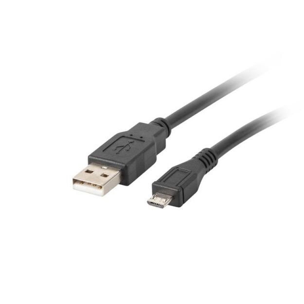 Lanberg CA-USBM-10CC-0010-BK Cable (USB 2.0 M - Micro USB M  1m  black)