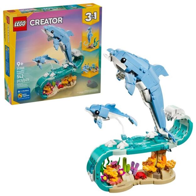 LEGO Creator 31385 Sea Creatures: Beautiful Dolphins