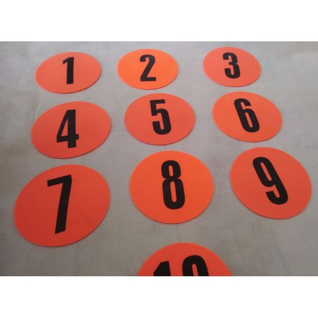 Flat Field Markers Numbered 1-10 Yakimasport 100326