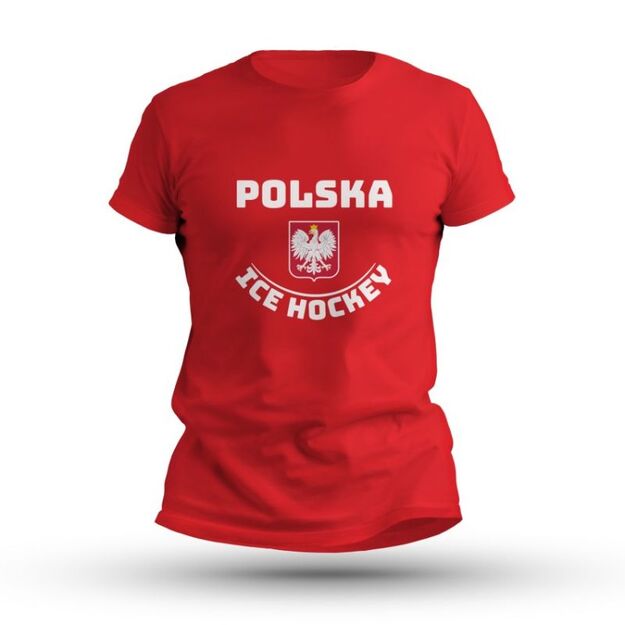 Ice Hockey Polska M SREBICEPLTS-RD short sleeve shirt