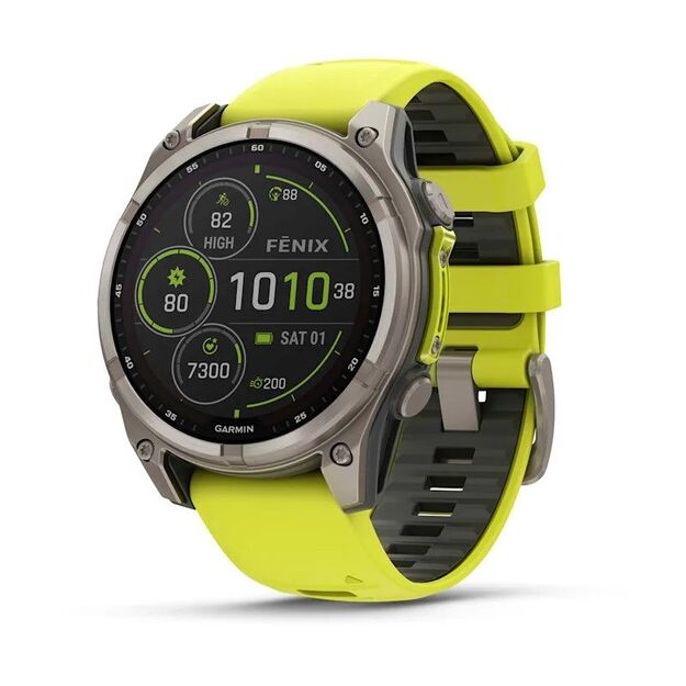 Garmin Fenix 8 Solar Sapphire Yellow Watch
