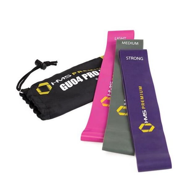 Exercise bands set HMS PRO SET GU04 