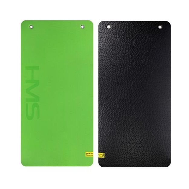 HMS Premium MFK01 Green-Black Club Fitness Mat with Holes
