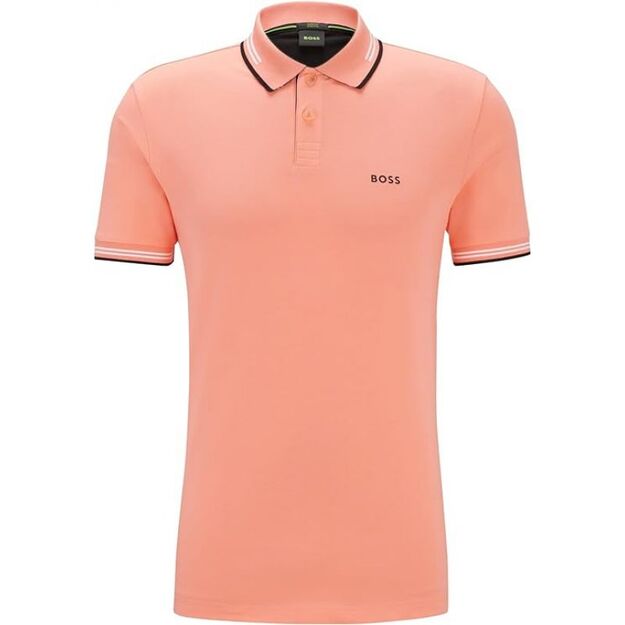 BOSS Paul Open Red Slim Fit Men\ s Polo Shirt (50506193-649)