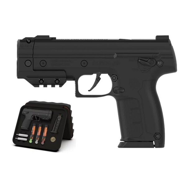 BYRNA SD XL BLACK rubber and pepper bullet gun k.68 CO2-12g set (SX68300-BLK-XL)