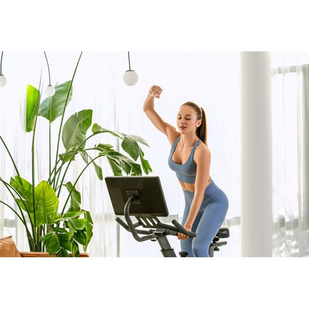 OVICX Q200X magnetic exercise bike with 15.6  TFT touchscreen, WIFI bluetooth & app