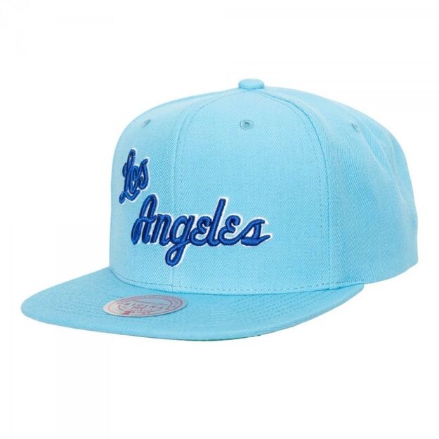 Mitchell & Ness NBA Los Angeles Lakers Team Ground 2.0 Snapback Hwc Lakers Cap HHSS3258-LALYYPPPBLUE