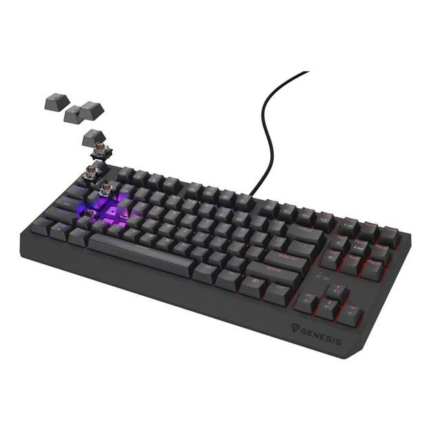 GENESIS Thor 230 TKL Gaming Keyboard USB QWERTY US English Black