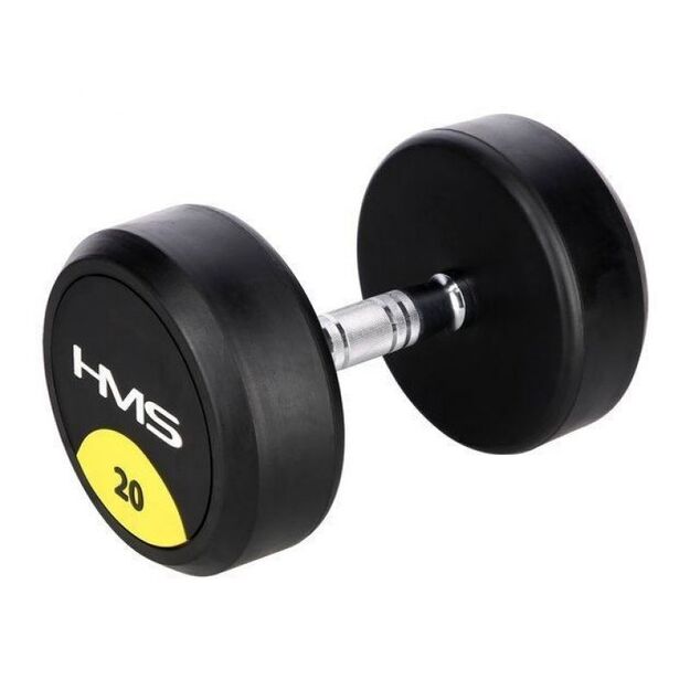 Rubber-coated dumbbell 20kg HMS HG PRO 20
