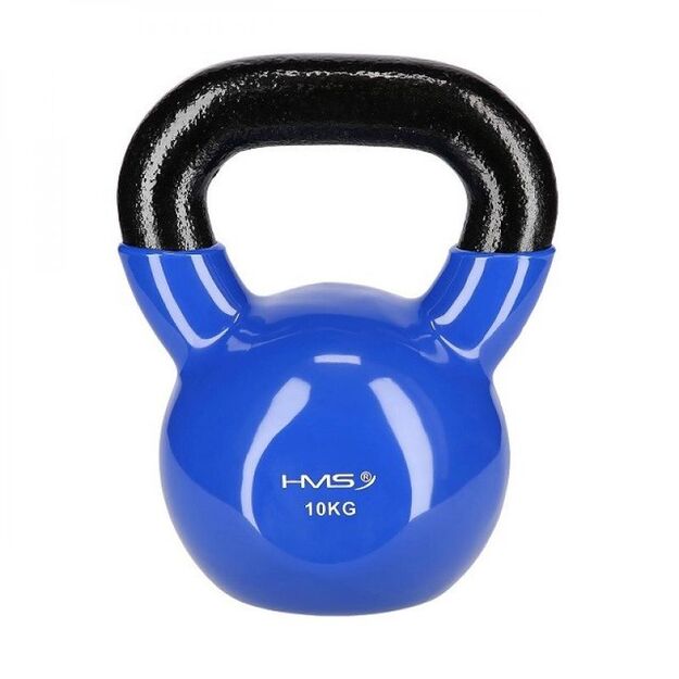 Vinyl Kettlebell 10 kg navy blue HMS KNV10