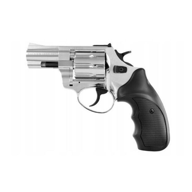 ZORAKI R1-K6L BAS blank alarm and signal revolver, 2.5  barrel, cal. .22 Long Blank, flash chrome (R1256MNP-BAS)