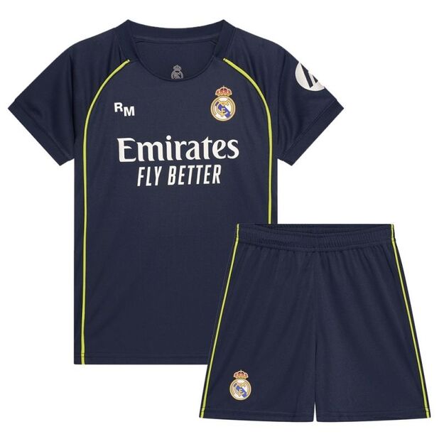 Real Madrid junior jersey shorts set Mbappe box RM25B2