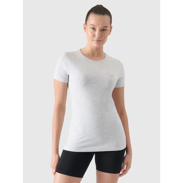 Women\ s cotton slim T-shirt 4F 4FWMM00TTSHF2255-27M