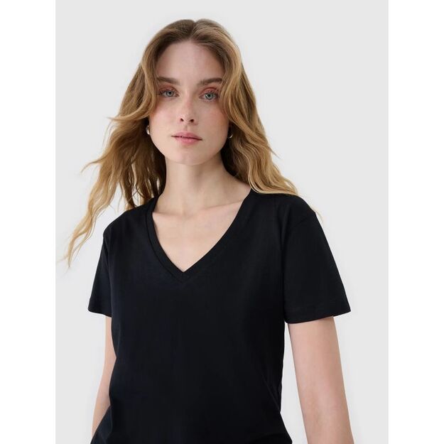 Women\ s oversize T-shirt with modal 4F 4FWSS25TTSHF1992-20S