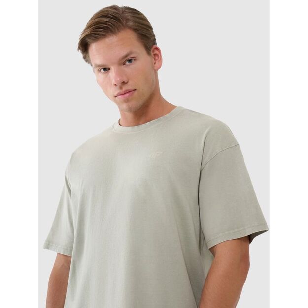Men\ s oversize plain T-shirt 4F 4FWSS25TTSHM1961-44S