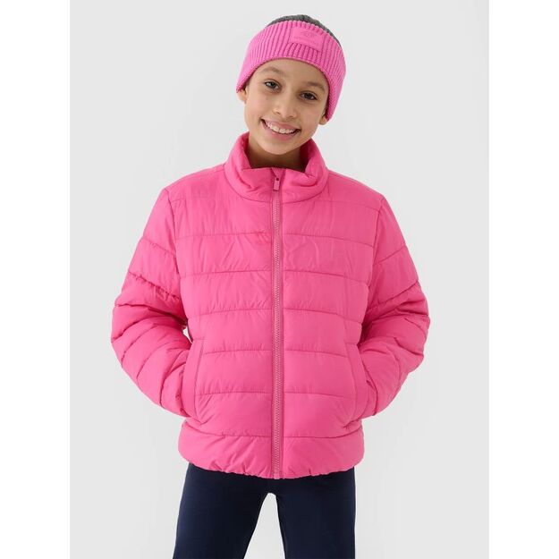 Girls\  down jacket with synthetic filling 4F 4FJWSS25TDJAF515-54S