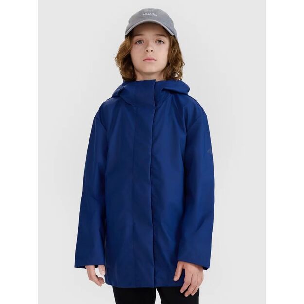 Children\ s transitional raincoat with rubber coating 4F 4FJWSS25TJACU213-31S