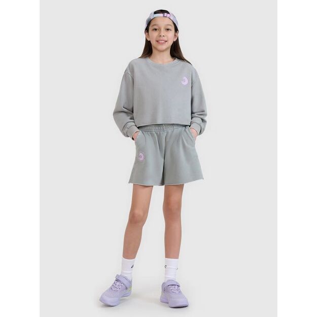 Girls\  sweatshirt without a hood, 4F 4FJWSS25TSWSF1504-25S