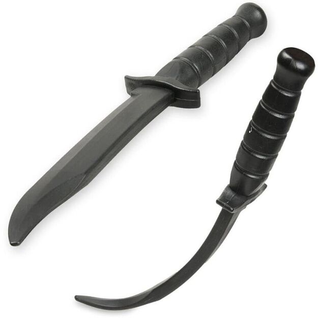 Rubber training knife mock knife, black - ARW-5051