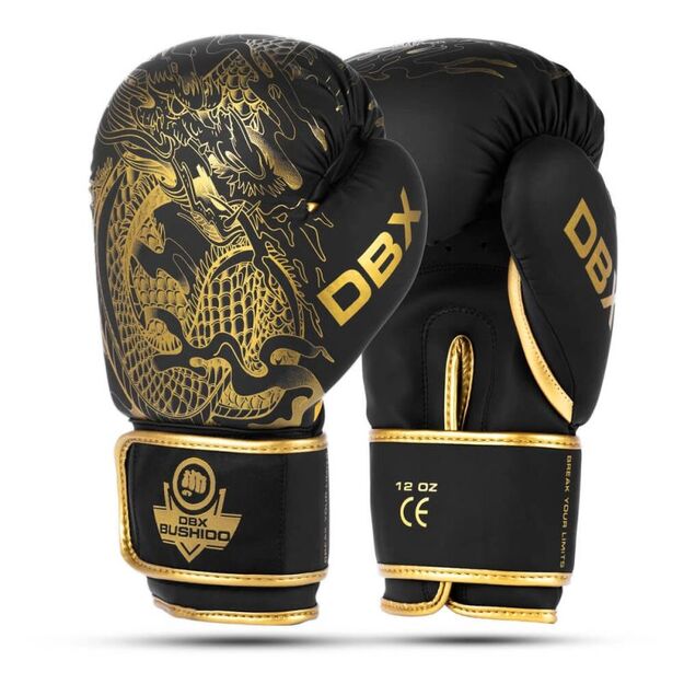 8oz Boxing Gloves - Gold Dragon - Valor Series