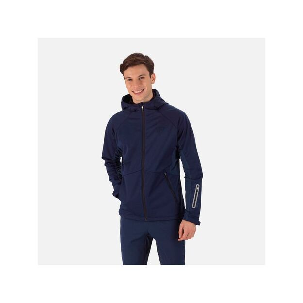 ROSSIGNOL Softshell Hoodie Jacket Jkt Navy Blue